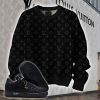 Premium LV Ugly Sweater Matching AF1 Monogram 'All Black' Sneaker Hot 2026 NNL24121713
