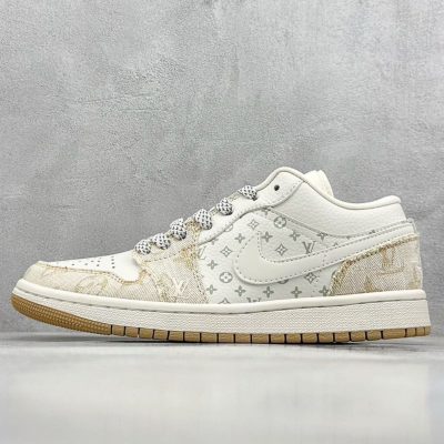 Nike Air Jordan 1 Low x Louis Vuitton Monogram 'Tan' NNL24121807