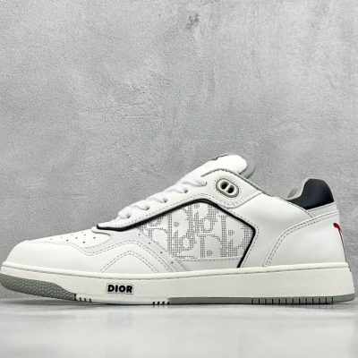 Dior Low Calfskin Oblique Galaxy Leather 'White Grey' NNL24121901