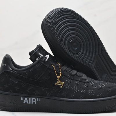 Luxury Monogram All Black AF1 Sneaker NNL24111415