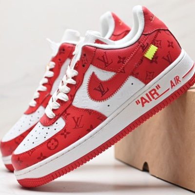 Luxury Monogram Red White AF1 Sneaker NNL24111422