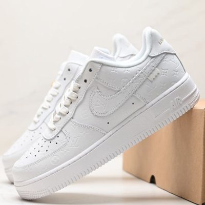 Luxury Monogram All White AF1 Sneaker NNL24111423