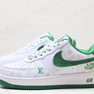 Luxury Monogram White Green AF1 Sneaker NNL24112025