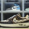Luxury Monogram Leather Brown AF1 Sneaker NNL24112044