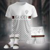 Premium Gucci Unisex Set T-Shirt; Shorts Mathing Slides - TDP26994