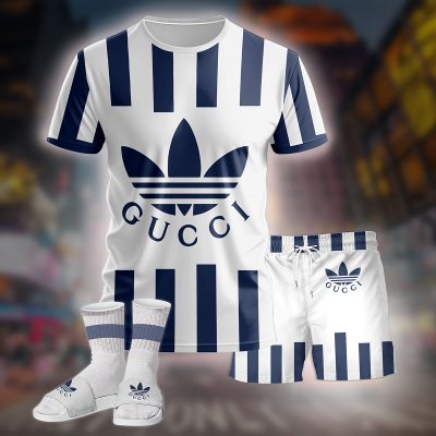 Premium Gucci Unisex Set T-Shirt; Shorts Matching Slides - TDP26995