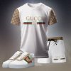 Luxury Combo Gucci T-Shirt, Shorts Matching AF1 Sneaker 2026 - TDP1403D001+TDP1010C25