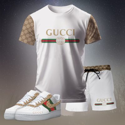 Luxury Combo Gucci T-Shirt, Shorts Matching AF1 Sneaker 2026 - TDP1403D001+TDP1010C25