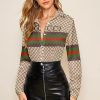Luxury  Gucci Long Sleeve Button Shirt For Lady LNCY-LXWTDP018203