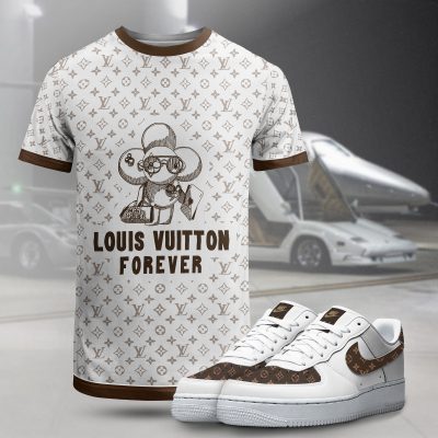 Premium Louis Vuitton T-Shirt And AF1 Sneaker 2026 LXWTDP028308
