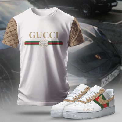 Premium Gucci T-Shirt And AF1 Sneaker 2026 - LXWTDP028302