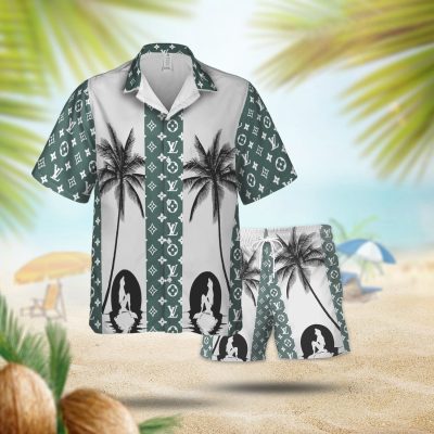 "Louis Vuitton Green Palm Tree" Luxury Summer 2026 Hawaiian Track - HAW+DK-TDP2902D002
