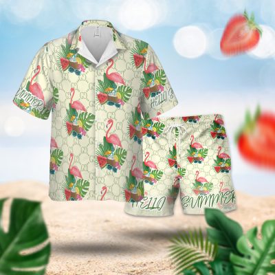 "Gucci Tropical Plant And Flamingo" Luxury Summer 2026 Hawaiian Track - HAW+DK-TDP2902D004