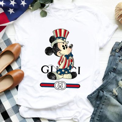 Premium GG USA Mickey T-Shirt 2026 | LXSTHA011201 - L