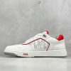 Dior Low Calfskin Oblique Galaxy Leather 'White Red' NNL24121906